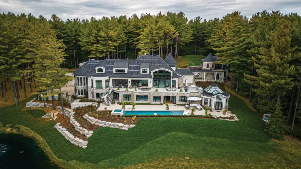 Completed custom home by Ram Peel Construction